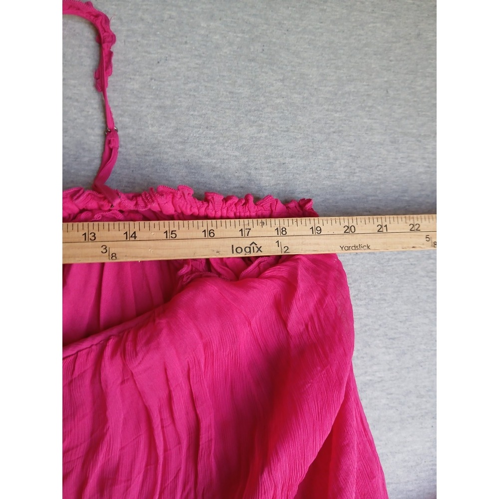 Anthropologie Dress XL Chiffon Maxi Boho Cottage Resort Beach Semi Formal - Picture 16 of 16